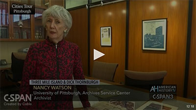 Nancy Watson on C-Span talking about Governor Thornburgh and Three Mile Island