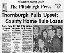 Thornburgh pulls upset headline
