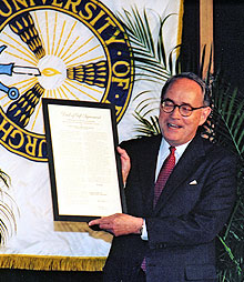 thornburgh holding deed of gift to university of pittsburgh, february 27, 1998